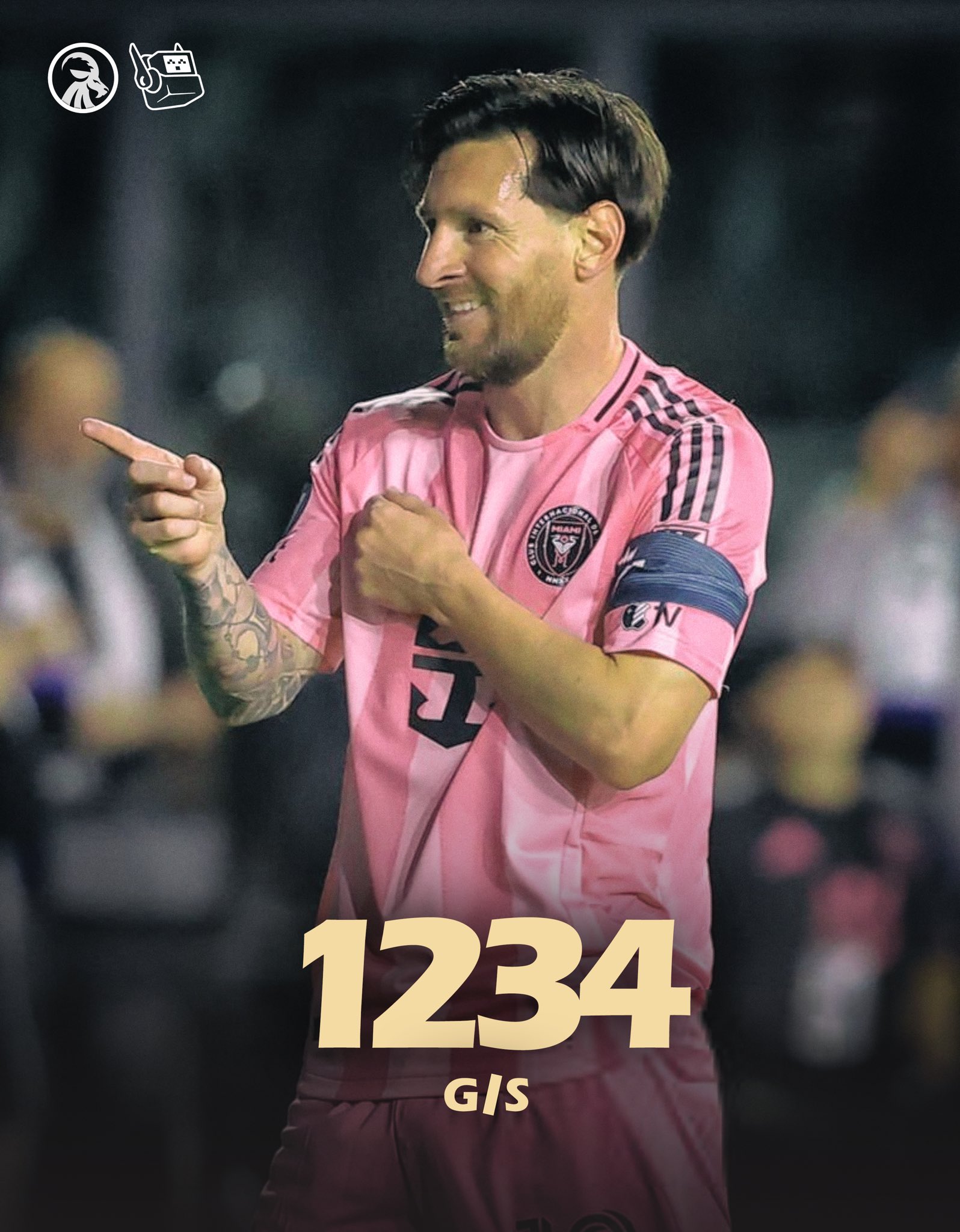  回歸即進球！37歲梅西生涯目前853球381助，參與進球數1234球！